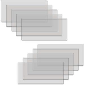 BCW Semi-Rigid Large Currency Dollar Bill Crystal Clear Protection Topload 10 pk